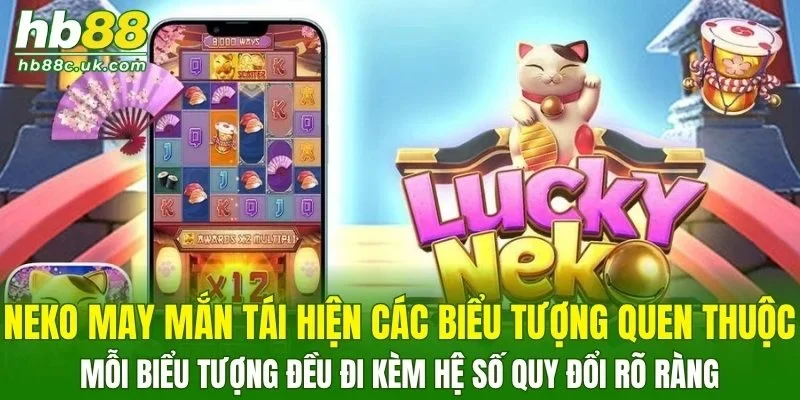 Neko may mắn tái hiện các biểu tượng quen thuộc